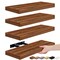 Sorbus 4 Pack Wall Mounted Floating Shelves - for storage and displaying showpieces, home decor items, and other prized possessions